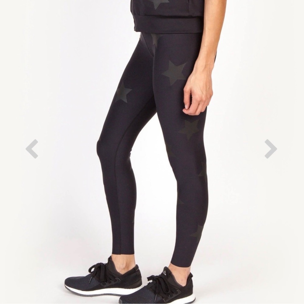 Ultracor Ultra High Star Leggings Womens Medium Black Good Bonded Stars Active - Picture 3 of 8